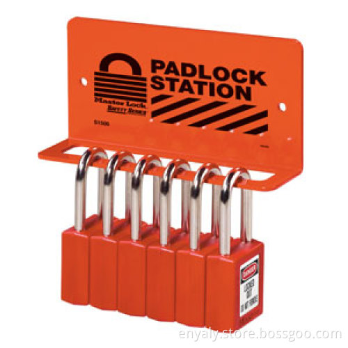 5-Lock/10-Lock/15-Lock/20- Lock Padlock Station, Steel Material